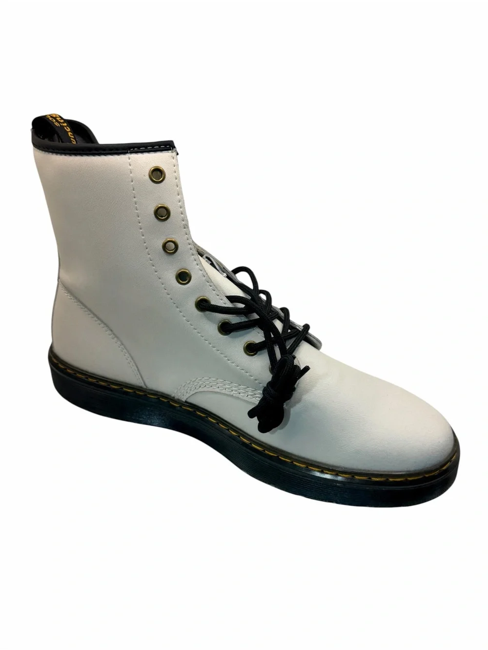 Dr. Martens Zavala White 8-Eye Boots Men’s Size 12 US / UK 11 / EU 46